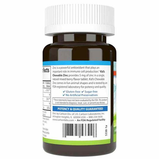 Kid's Chewable Zinc 5 Mg, CL